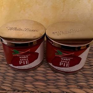 2(two) Bath & Body Works 3wick candles 14.5oz  Warm Apple Pie